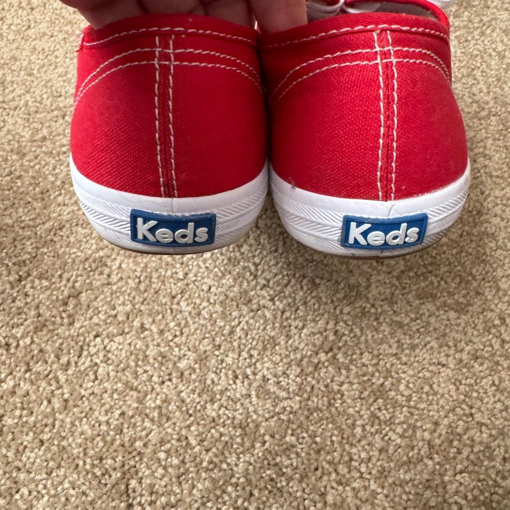 Keds Red Champion Canvas Lace-Up Sneakers 9.5W - Picture 6 of 11